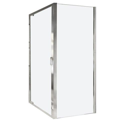 Paroi de douche fixe - complémentaire - Lunes 2.0 F 84 à 90mm Silver NOVELLINI