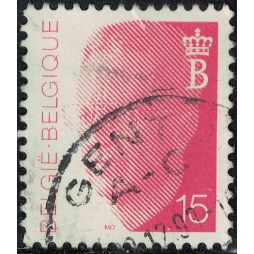 Belgique 1992 Oblitéré Used King Baudouin Roi Rouge Rose Vif Y&t Be 2448 Su