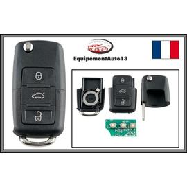 Étui à clés de voiture kwmobile pour clé de voiture à 3 boutons Audi sans  clé - Étui à