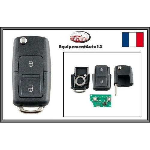 Cle Télécommande Vierge Golf Polo Transporter Seat Skoda Id48 1j0959753ag