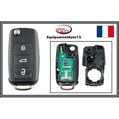 Clé Télécommande Vierge Golf Touran Sirocco Tiguan Seat Skoda Id48 1k0959753g