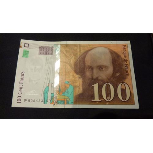 France = Billet De Banque De 100 Francs Paul Cézanne Année 1997, N° W029433480