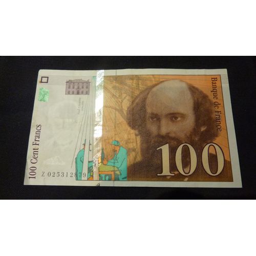 France = Billet De Banque De 100 Francs Paul Cézanne Année 1997, N° Z025312879