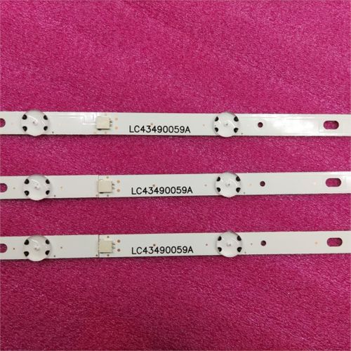 Bande rétro-éclairage LED tv, pour LG 43UJ635V 43UJ675V 43UJ651V 43UJ634V 43UJ630V 43UJ561V 43UJ655V 1 set Nipseyteko
