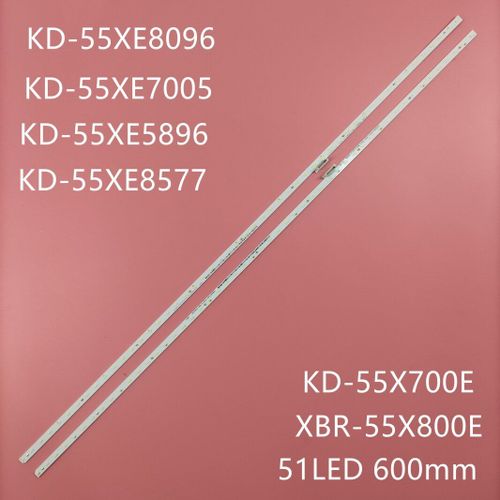 Bande rétroéclairage LED tv pour SONY kd-55xe7077 KD-55XE8396 KD-55XE8096 KD-55XE7096 KD-55XE7002 KD-55XE8596 KD-55X720E 2 pieces 1TV Nipseyteko