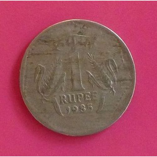 Inde Pièce De 1 Roupie De 1985