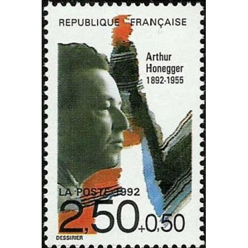 1 Timbre France 1992 Neuf- Arthur Honegger- Yt 2750