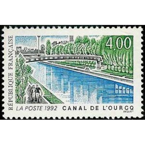1 Timbre France 1992 Neuf- Canal De L'ourcq - Yt 2764