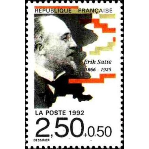 1 Timbre France 1992 Neuf- Erik Satie (1866-1925) - Yt 2748