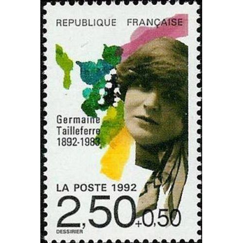 1 Timbre France 1992 Neuf- Germaine Tailleferre (1892-1983) - Yt 2752