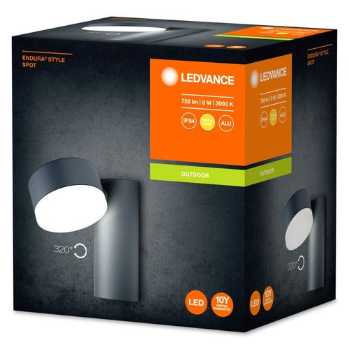 Ledvance "Endura" Luminaire Led Extérieur Capteur 8w 440lm 3000k Ip44