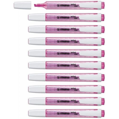 Stabilo 275/56 - Surligneur Stabilo Swing Cool - Rose - Lot De 10 Pcs