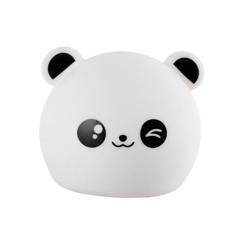 Lampe de nuit de table LED pour enfants à intensité variable par applaudissements 5VDC/USB 6500K [HO-PANDA-WW-CW]