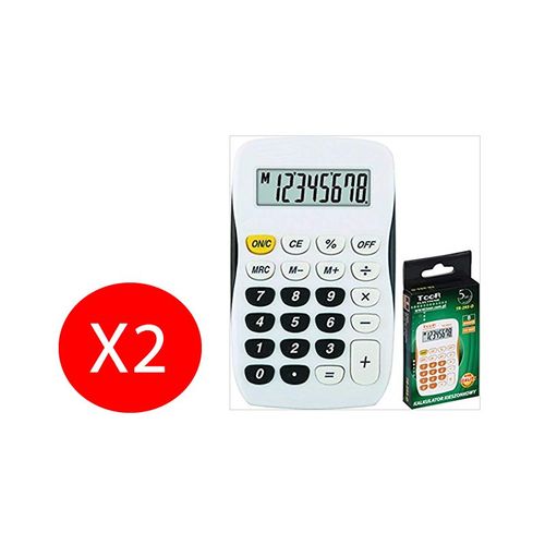 Calculatrice de poche Standard 8 Chiffres 120-1769 2 Pièces