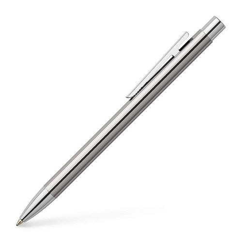 Faber Castell 342020 - Stylo À Bille Neo Slim En Acier Chromé