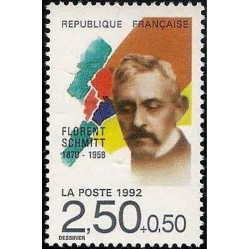 1 Timbre France 1992 Neuf- Florent Schmitt - Yt 2749