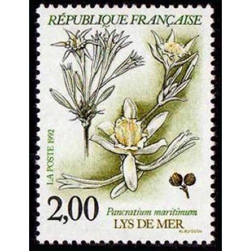 1 Timbre France 1992 Neuf- Lys De Mer - Yt 2766