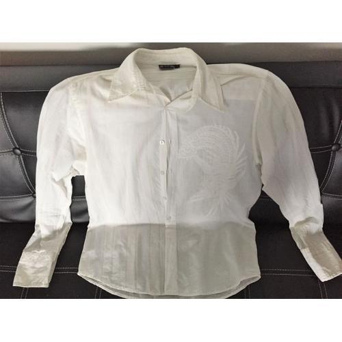 Chemise Chemisette Design Coton Blanc Ritchie Fashion Addict Taille L Stylée