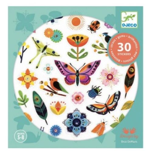 Planche De 30 Stickers Textures Harmony