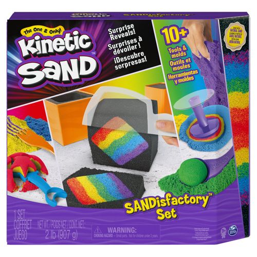 Kinetic Sand Coffret Sandisfactory 907 G + 9 Accessoires Kinetic Sand