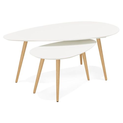 Tables Gigognes Design 'tetrys' Blanches