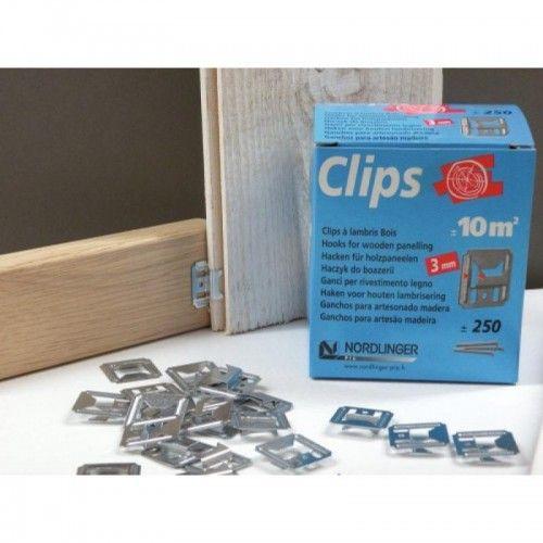 Clips de fixation pour lambris - 250 pièces BRICOZOR