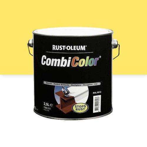 Peinture antirouille - métal brillant - 2,5 l - jaune 1023 - Combicolor RUST-OLEUM