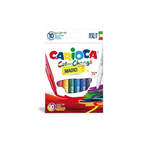 Carioca 42737- Color Change Magic - Marqueur À Encre Changeante - Paquet De 10 Pcs