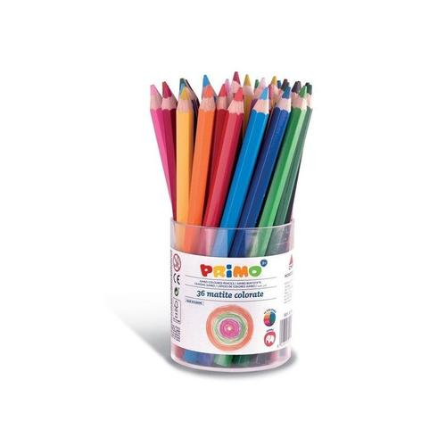 Primo 521b36 - 36 Crayons De Couleur Jumbo - 5,5 Mm