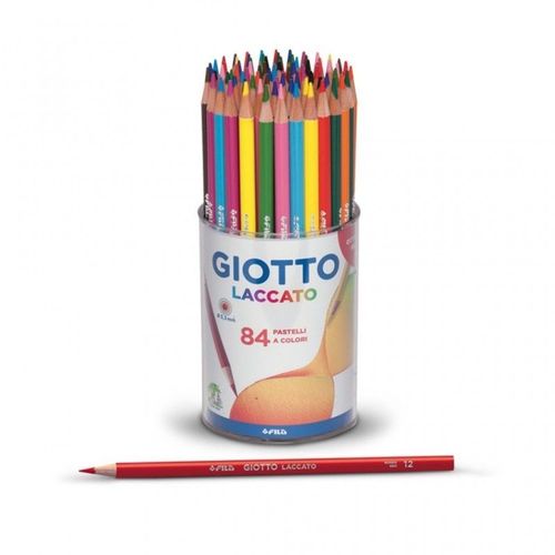 Giotto 520100 - Crayons Laqués - Pour La Classe -12 Couleurs - Tolo 84 Pièces