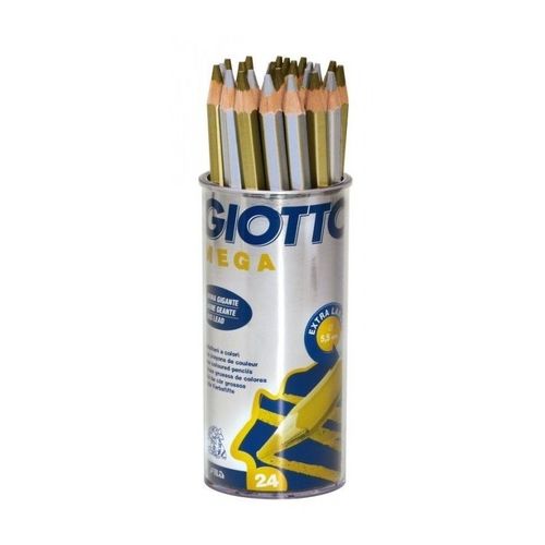 Giotto 518000 - Mega - Pour La Classe - Or Et Argent - Tolo 24 Pièces