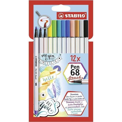 Premium Pen 68 Brush Boîte De 12 Pièces 568 / 12-21