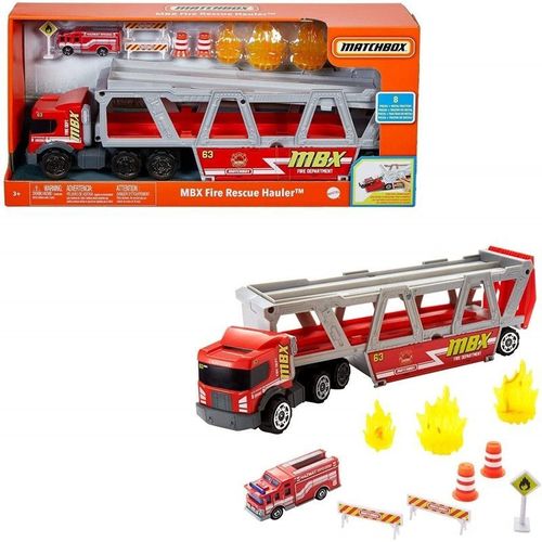 Matchbox - Coffret Transporteur De Véhicules De Secours