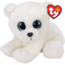 Peluche Ty Beanie Babies Ours Blanc Adri 15 Cm