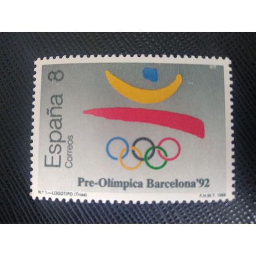 Timbre Espagne Y T 2579 Jeux Pré-Olympiques - Barcelone 1988 ( 190708 )