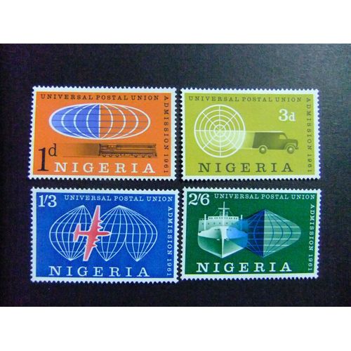 44 Nigeria 1961 / Universal Union Postal ( U.P.U. ) / Yvert 110 / 113 Mnh