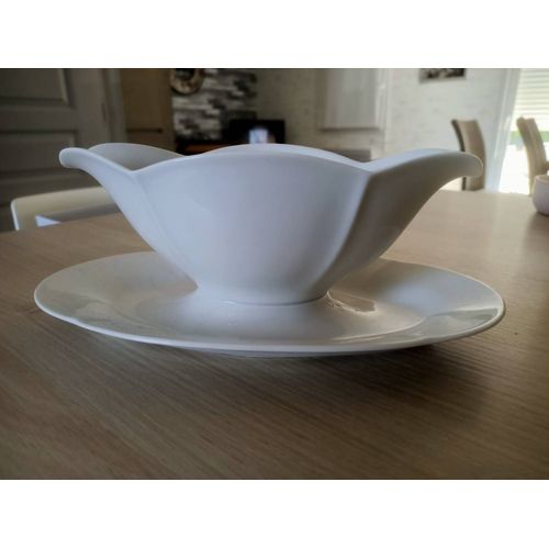 Saucière En Porcelaine Blanche