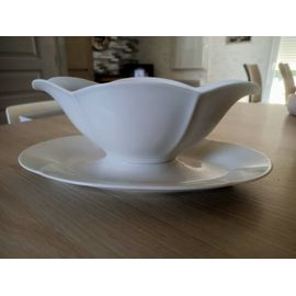 Saucière En Porcelaine Blanche