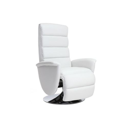 Fauteuil Design Relax Manuel Blanc Nelson