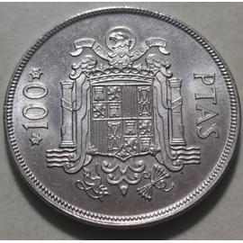 BOUTONS DE MANCHETTES Pièce de Monnaie Authentique " Espagne " 1 peseta 