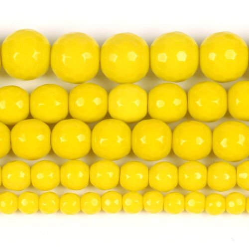 Perles Rondes En Pierre De Jades Jaune Naturelle Pour La Fabrication De Bijoux, 4/6/8/10/12mm, Bricolage De Bracelet