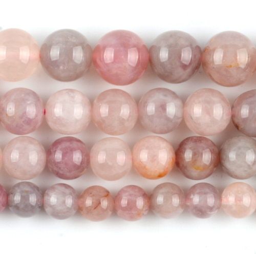 Perles Rondes En Opale Rose Naturelle, Pour La Fabrication De Bijoux, Bracelet Fait À La Main, 6/8/10 Mm