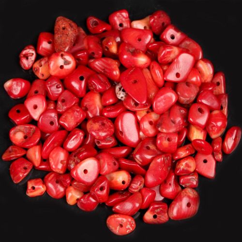 Perles Naturelles En Pierre De Corail Rouge Irrégulier, 16 Pouces, Pour La Fabrication De Bijoux, Bracelet, Collier, Accessoire