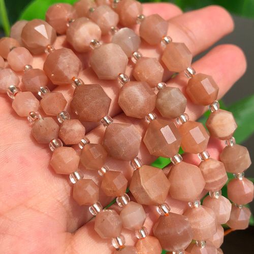 Perles En Pierre Naturelle À Facettes, En Pierre De Soleil, En Vrac, Pour La Fabrication De Bijoux, Accessoires Pour Bracelets Faits À La Main, 6 8 10mm