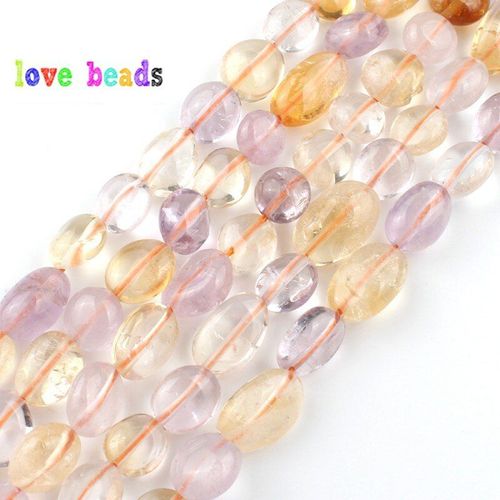 Perles Irrégulières De 7 À 10mm, Améthystes Mixtes, Or, Quartz Rutilé, Pour La Fabrication De Bijoux, Collier 15