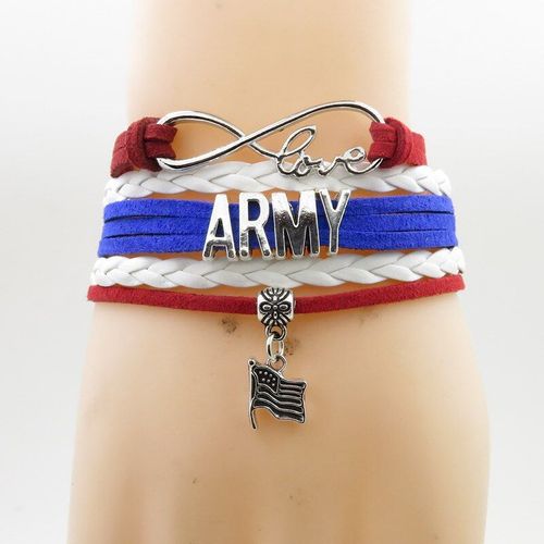 Amour Armée Bracelet Charme Armée Bracelets Armée Cadeau Bracelet Pour Femmes Et Hommes Cadeaux