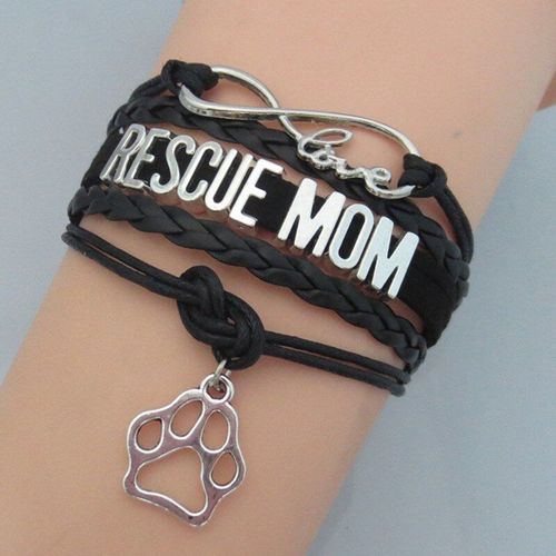 Bracelet De Sauvetage Pour Chien, En Cuir, Rouge, Noir, Bleu, Blanc