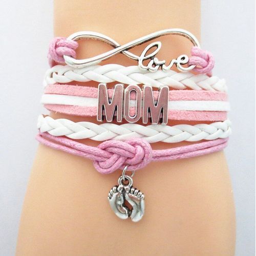 Bracelet De Maman D'amour De Mode Bracelets De Maman Faits À La Main De Charme Pour Des Garçons Et Des Filles Cadeau Bracelet De Maman