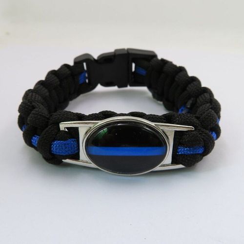 Bracelet Enroulé Noir Et Bleu Pour Hommes Et Femmes, Bijoux D'amitié À La Mode