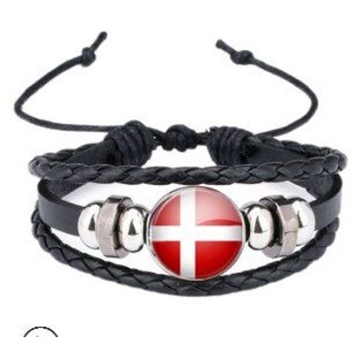 Bracelets En Cuir Pour Hommes Et Filles, Breloques En Perles De Verre, Cadeau D'amitié